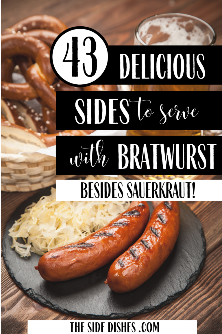 What to eat with bratwurst! These delicious, quick side dishes will turn a basic brat and sauerkraut dinner into something spectacular!