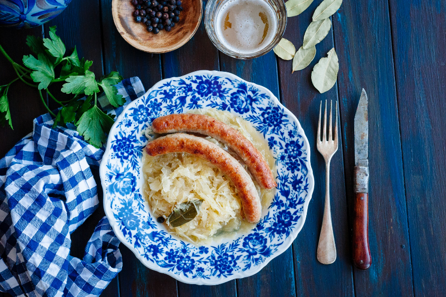 What to eat with sauerkraut! Here are a variety of tasty sauerkraut recipe ideas, what to do with it, and exactly how to serve it!