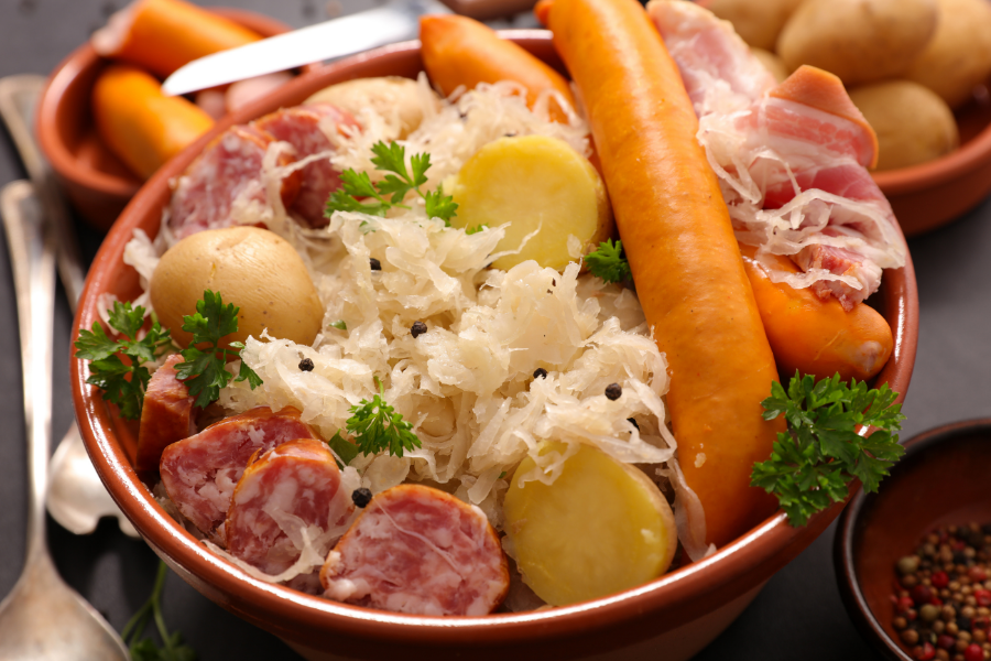 What to eat with sauerkraut! Here are a variety of tasty sauerkraut recipe ideas, what to do with it, and exactly how to serve it!